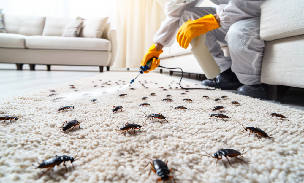 Professional pest control services by 5th element cleaning - roaches, pests, poison spray, cleaning services, cockroach