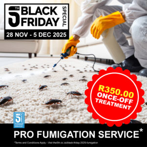 Professional fumigation service Black Friday special R350